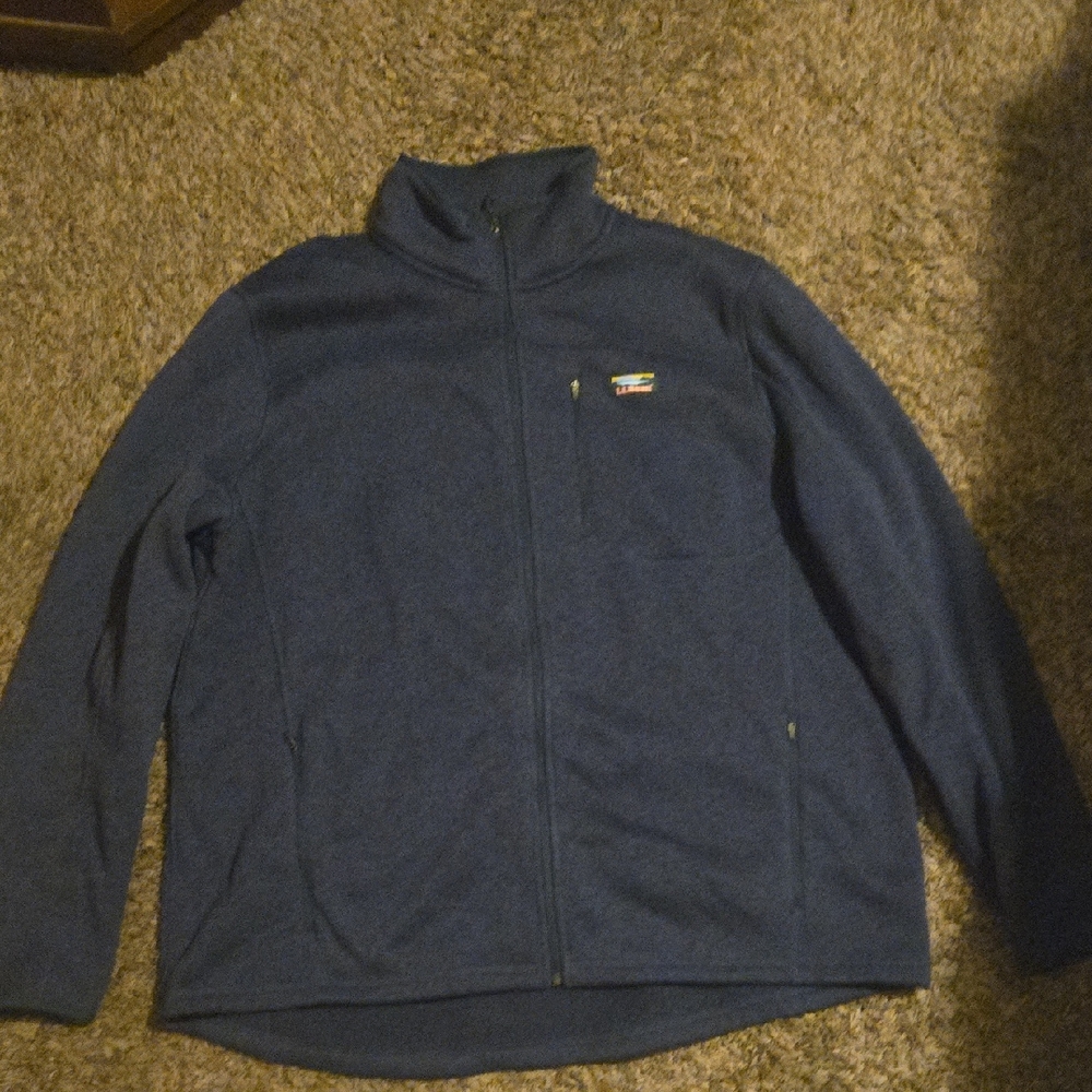 L.L. Bean Dark Blue Zip-Up Jacket